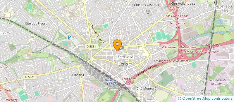 localisation de l'entreprise MADAME ISABELLE ALVES  LENS