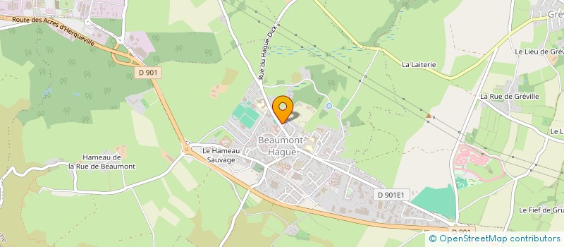 localisation de l'entreprise MADAME ISABELLE AMBROISE  LA HAGUE