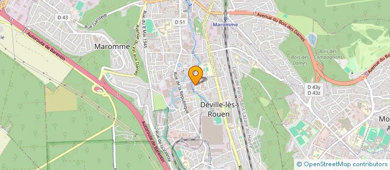 localisation de l'entreprise MADAME ISABELLE AMPTIL  DEVILLE-LES-ROUEN