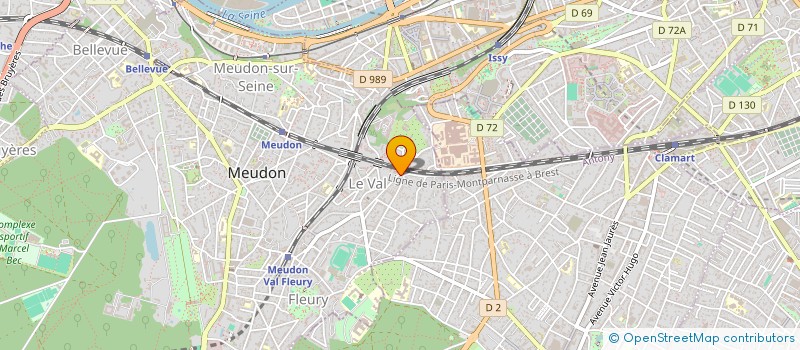 localisation de l'entreprise MADAME ISABELLE ANDERNACK  MEUDON