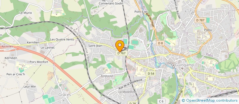 localisation de l'entreprise MADAME ISABELLE ANDRE  GUINGAMP