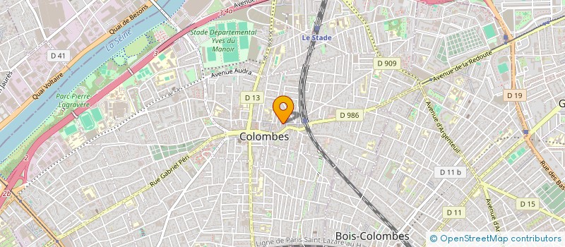 localisation de l'entreprise MADAME ISABELLE ANDRE à COLOMBES
