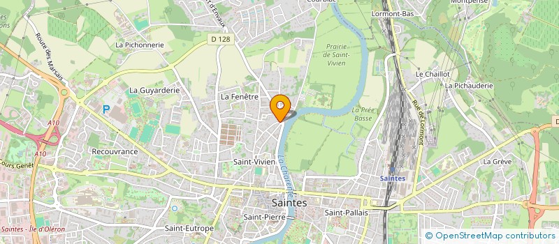 localisation de l'entreprise MADAME ISABELLE ANDRE  SAINTES