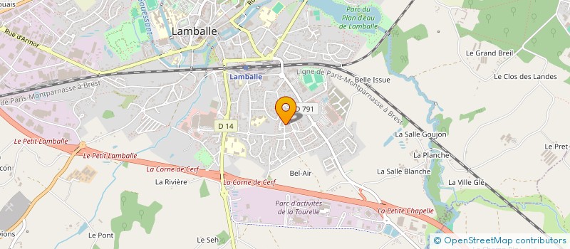 localisation de l'entreprise MADAME ISABELLE ANDRIEUX  LAMBALLE-ARMOR