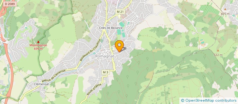 localisation de l'entreprise MADAME ISABELLE ANGLADE à ROMAGNAT