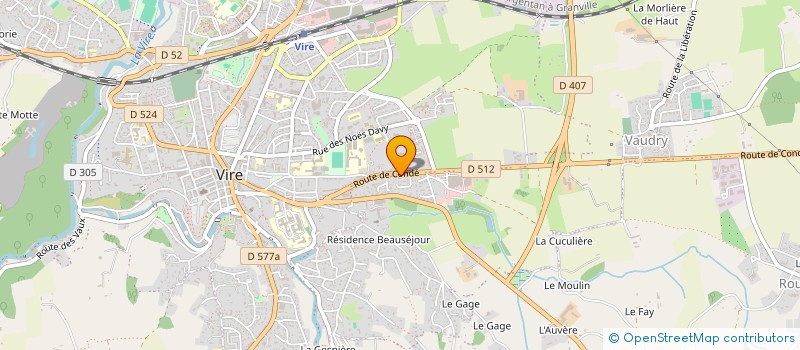 localisation de l'entreprise MADAME ISABELLE ANGOT  VIRE NORMANDIE