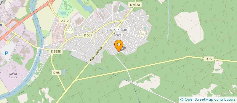 localisation de l'entreprise MADAME ISABELLE ANICET  LACROIX-SAINT-OUEN