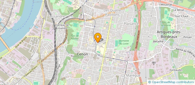 localisation de l'entreprise MADAME ISABELLE ANNEDOUCHE  CENON