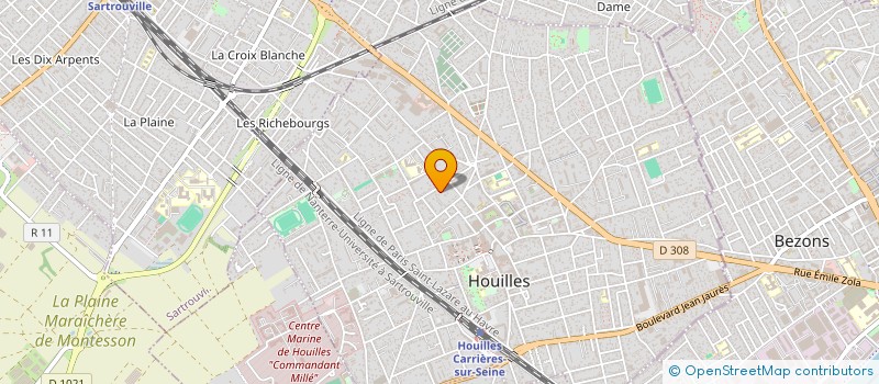 localisation de l'entreprise MADAME ISABELLE ANSART  HOUILLES