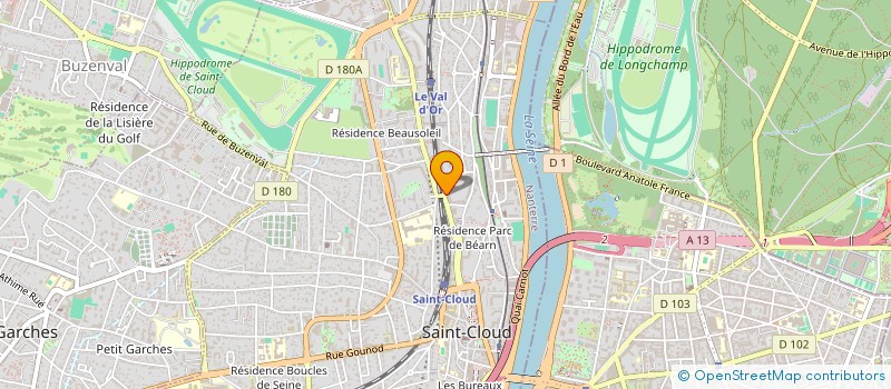 localisation de l'entreprise MADAME ISABELLE ANSIEAU  SAINT-CLOUD