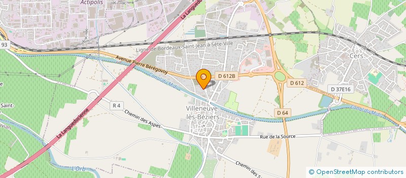 localisation de l'entreprise MADAME ISABELLE ANTON  VILLENEUVE-LES-BEZIERS