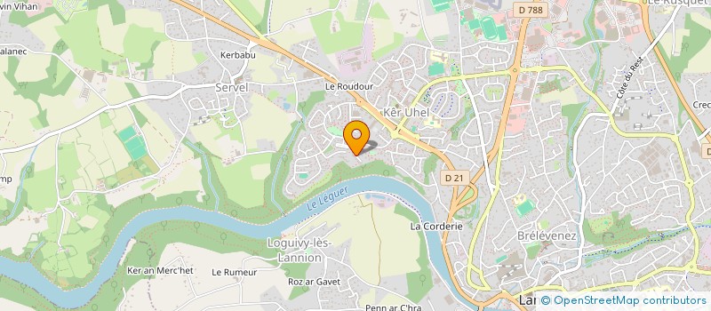 localisation de l'entreprise MADAME ISABELLE ARNAL  LANNION