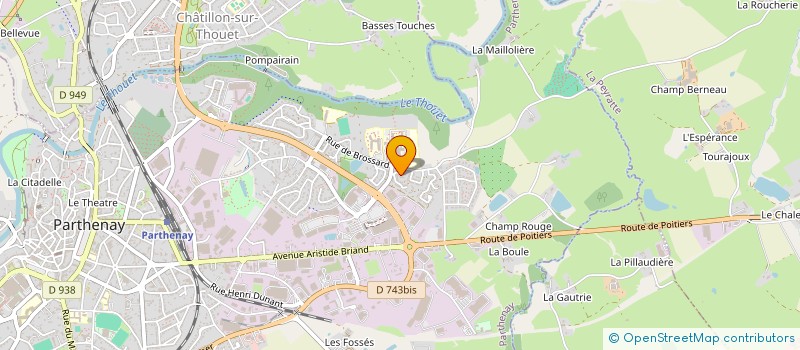 localisation de l'entreprise MADAME ISABELLE ARNAULT à PARTHENAY