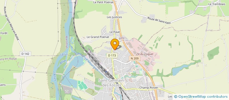 localisation de l'entreprise MADAME ISABELLE ARNON  SAINT-GERMAIN-DES-FOSSES