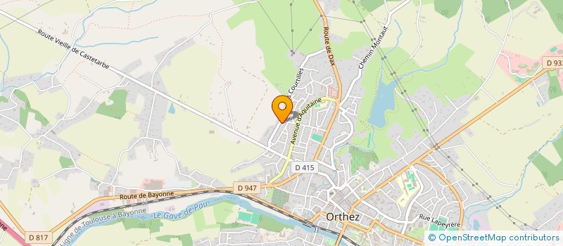 localisation de l'entreprise MADAME ISABELLE ATHIEL  ORTHEZ