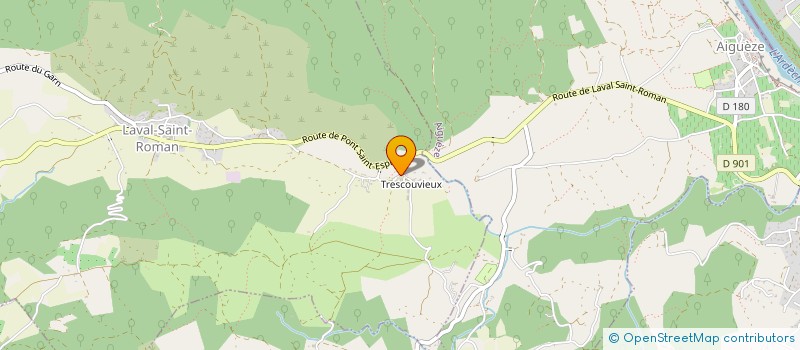 localisation de l'entreprise MADAME ISABELLE AUBANEL  LAVAL-SAINT-ROMAN