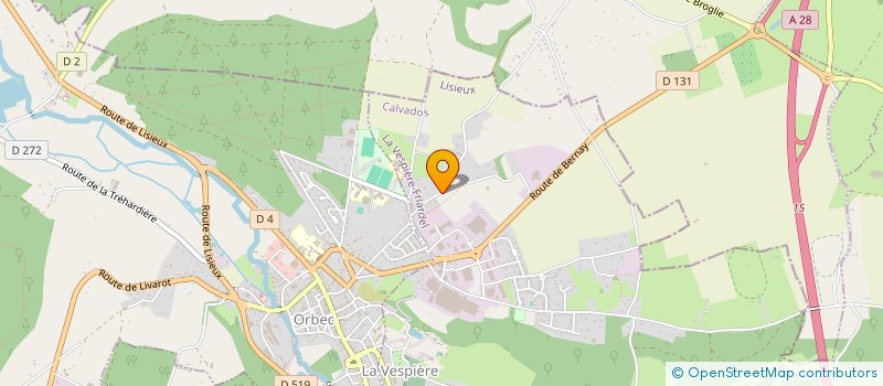 localisation de l'entreprise MADAME ISABELLE AUBRY  LA VESPIERE-FRIARDEL