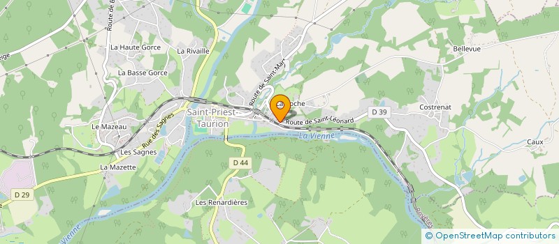 localisation de l'entreprise MADAME ISABELLE AUBRY  SAINT-PRIEST-TAURION