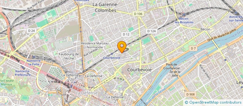 localisation de l'entreprise MADAME ISABELLE AUCLAIR à COURBEVOIE