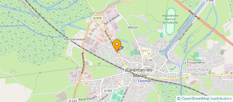 localisation de l'entreprise MADAME ISABELLE AUCLAIR  CARENTAN-LES-MARAIS