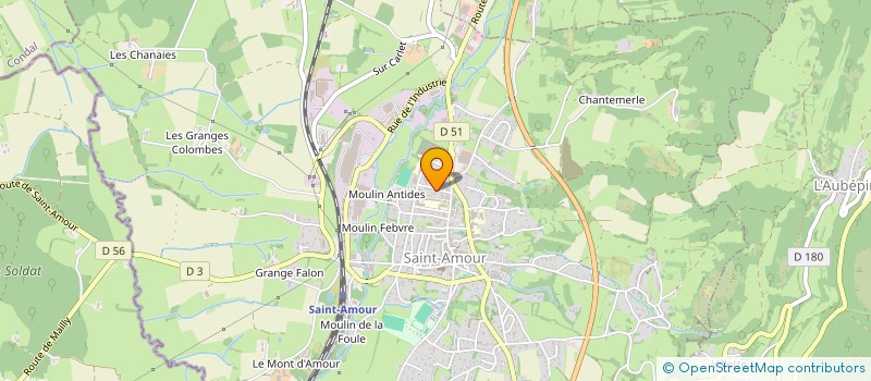 localisation de l'entreprise MADAME ISABELLE AUDIGIER  SAINT-AMOUR