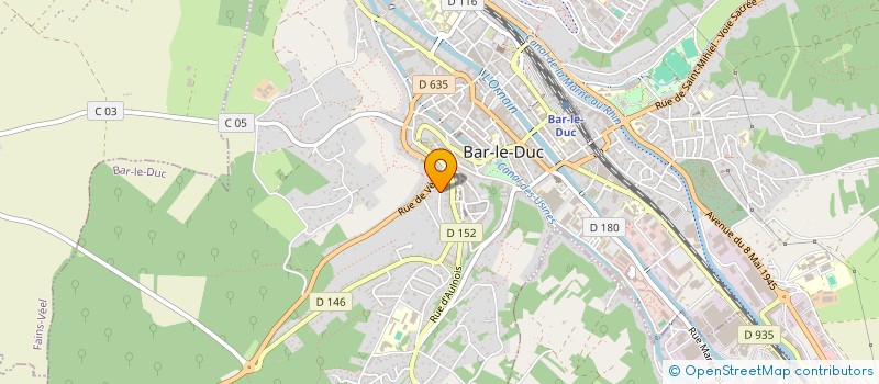 localisation de l'entreprise MADAME ISABELLE AUGE à BAR-LE-DUC