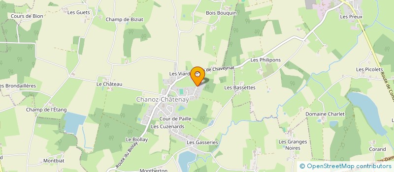 localisation de l'entreprise MADAME ISABELLE AUGER  CHANOZ-CHATENAY