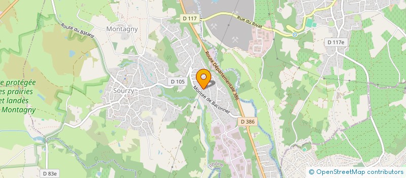 localisation de l'entreprise MADAME ISABELLE AULANIER  MONTAGNY