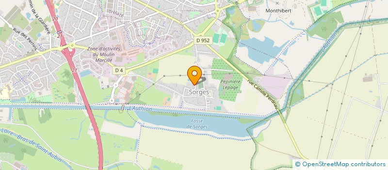 localisation de l'entreprise MADAME ISABELLE AUMIAUX  LES PONTS-DE-CE