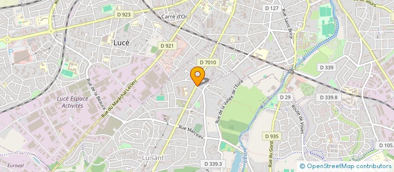 localisation de l'entreprise MADAME ISABELLE AUVILLE à LUISANT