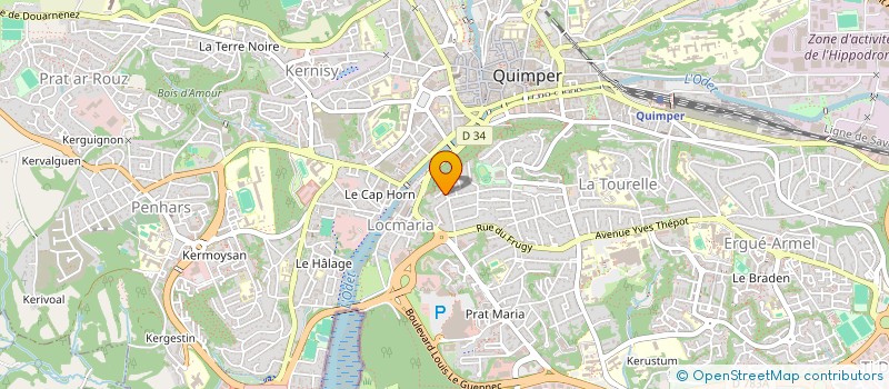 localisation de l'entreprise MADAME ISABELLE AZOU à QUIMPER