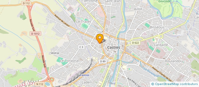 localisation de l'entreprise MADAME ISABELLE BABILLOT  CASTRES