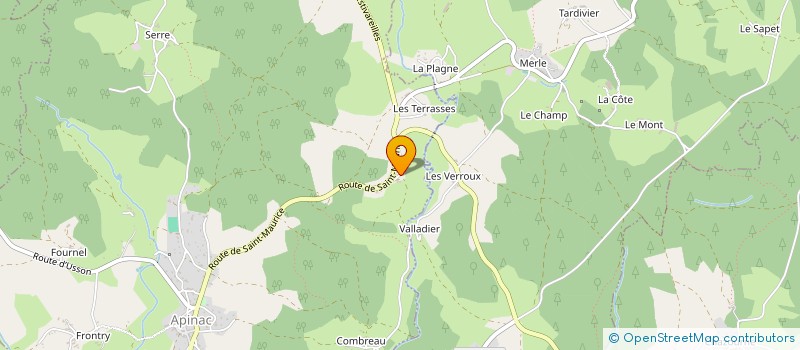 localisation de l'entreprise MADAME ISABELLE BACHELARD  APINAC