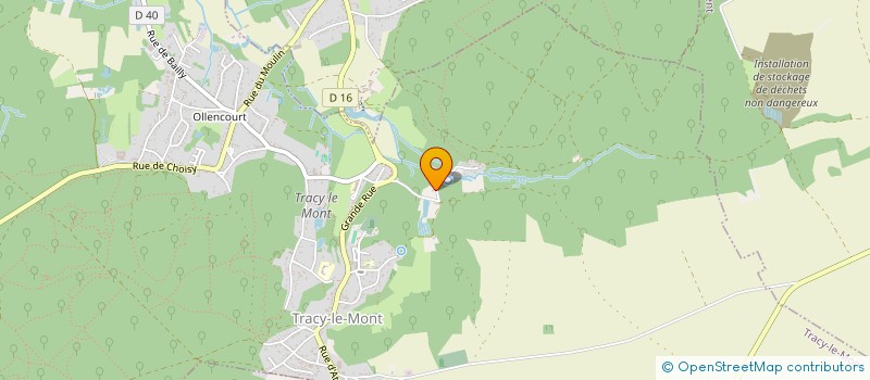 localisation de l'entreprise MADAME ISABELLE BACQ  TRACY-LE-MONT