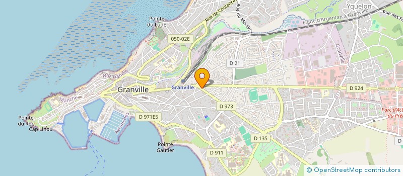 localisation de l'entreprise MADAME ISABELLE BADELON  GRANVILLE