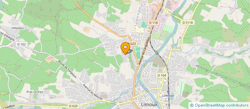 localisation de l'entreprise MADAME ISABELLE BAILLY à LIMOUX