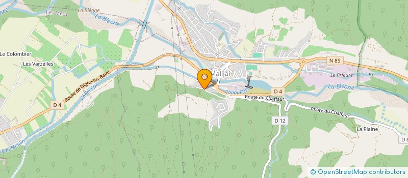 localisation de l'entreprise MADAME ISABELLE BAILLY  MALIJAI