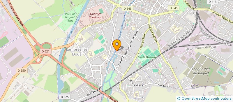 localisation de l'entreprise MADAME ISABELLE BAILLY  DOUAI