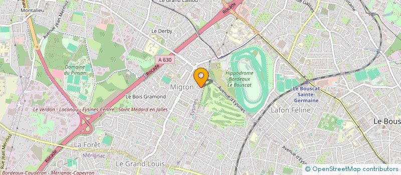 localisation de l'entreprise MADAME ISABELLE BALAGUE  EYSINES