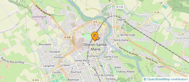 localisation de l'entreprise MADAME ISABELLE BALEIX  OLORON-SAINTE-MARIE