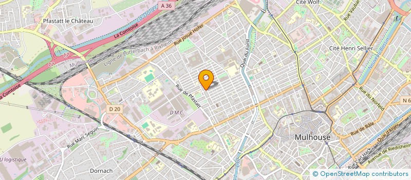 localisation de l'entreprise MADAME ISABELLE BALL  MULHOUSE