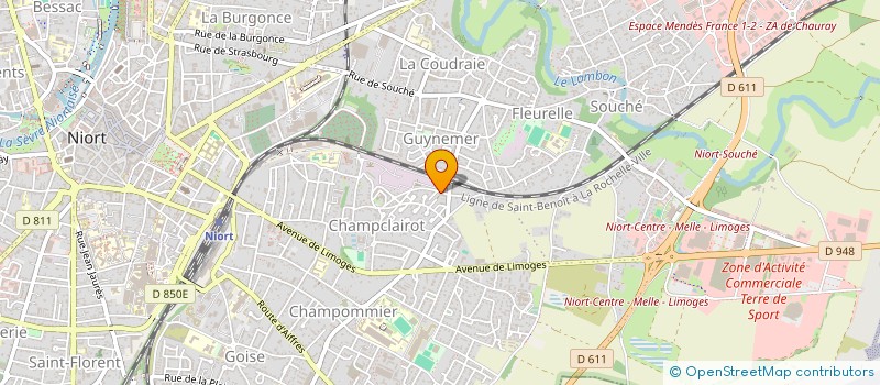 localisation de l'entreprise MADAME ISABELLE BALLEREAU à NIORT