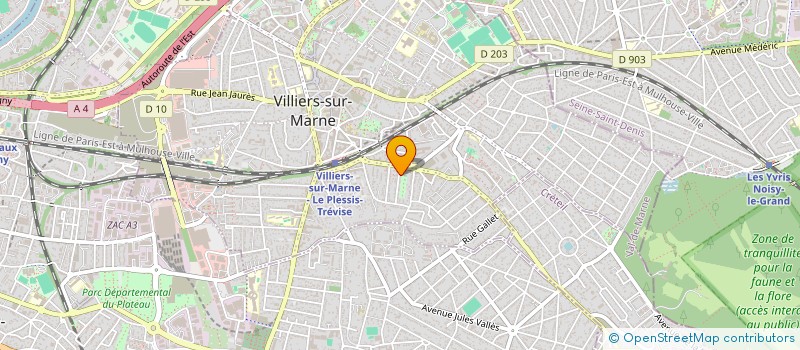 localisation de l'entreprise MADAME ISABELLE BAPTISTA  VILLIERS-SUR-MARNE