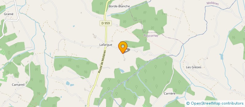 localisation de l'entreprise MADAME ISABELLE BARAIRE  PUYCORNET