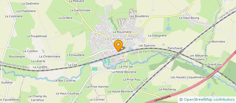 localisation de l'entreprise MADAME ISABELLE BARAIS  AHUILLE