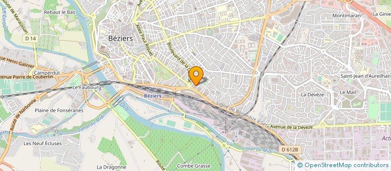 localisation de l'entreprise MADAME ISABELLE BARBARY  BEZIERS