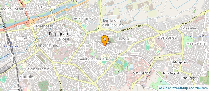 localisation de l'entreprise MADAME ISABELLE BARBAUT  PERPIGNAN