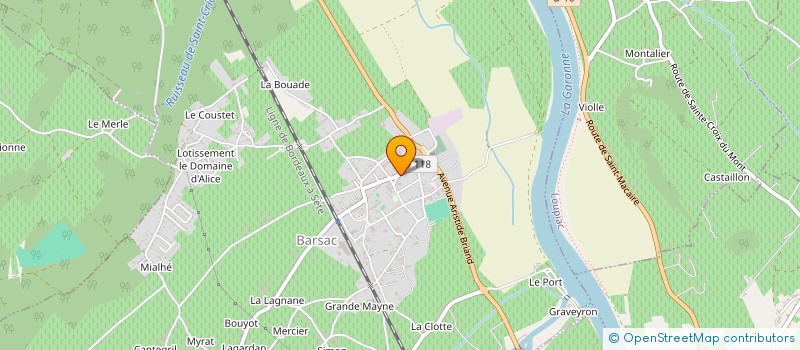 localisation de l'entreprise MADAME ISABELLE BARBAZANGES  BARSAC