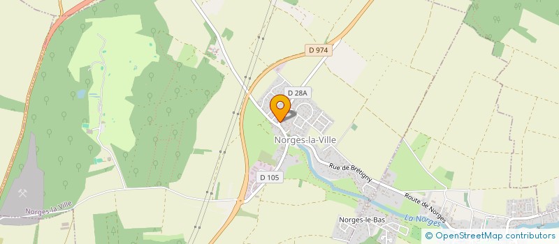 localisation de l'entreprise MADAME ISABELLE BARBIER  NORGES-LA-VILLE