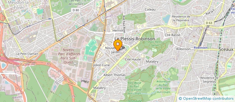 localisation de l'entreprise MADAME ISABELLE BARBIER  LE PLESSIS-ROBINSON